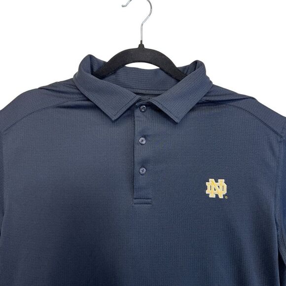 Med Cutter & Buck golf Notre Dame Fighting Irish Alumni Logo DryTec Solid Polo - Picture 2 of 10